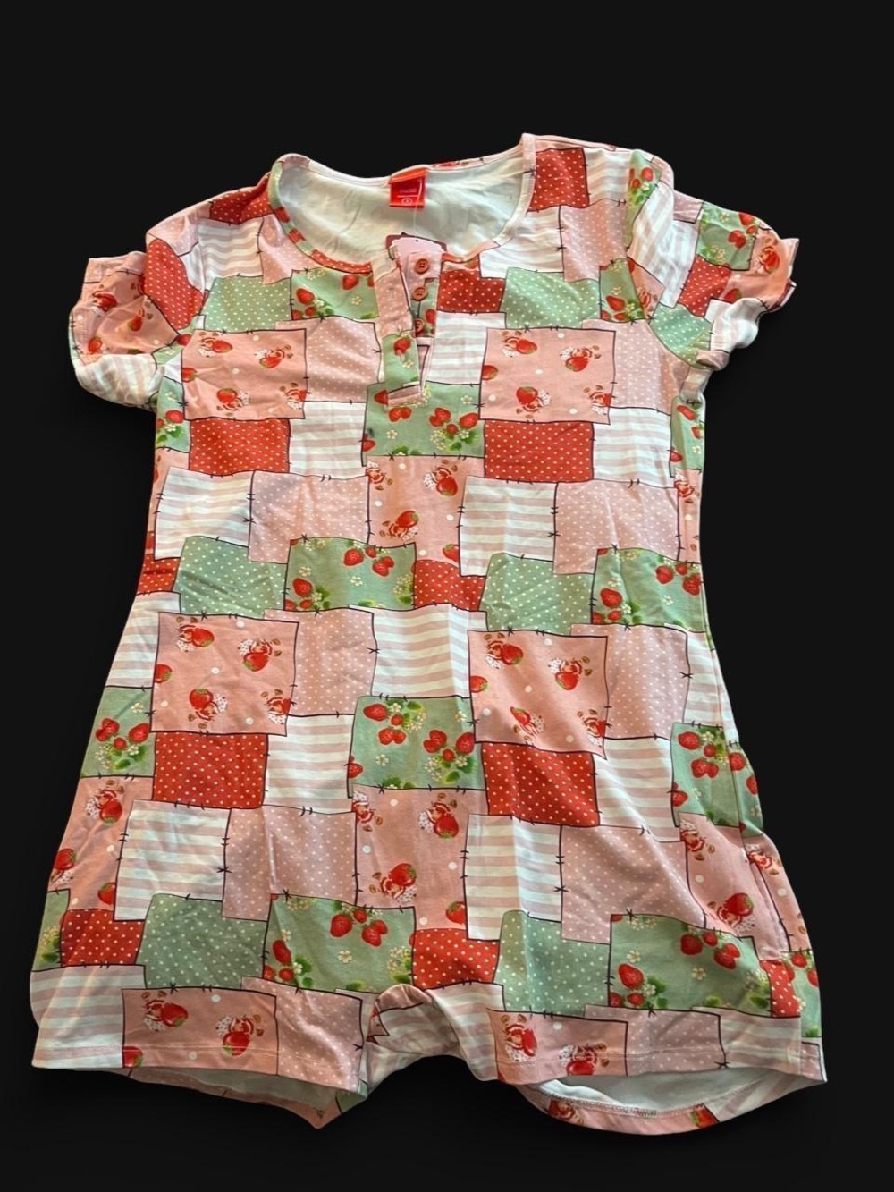 🍓 NWT Hot Topic x Strawberry Shortcake Patches Romper 🍓 Brand new with tags!